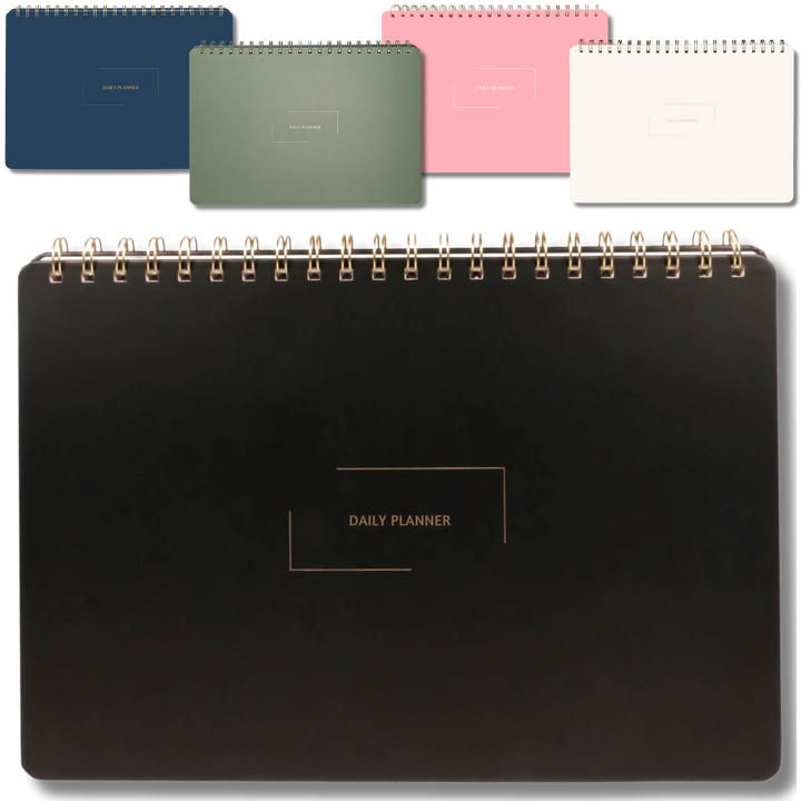 Undated Daily Planner and Weekly Planner | 8.25" x 11.75" | Multiple Colors & Layouts