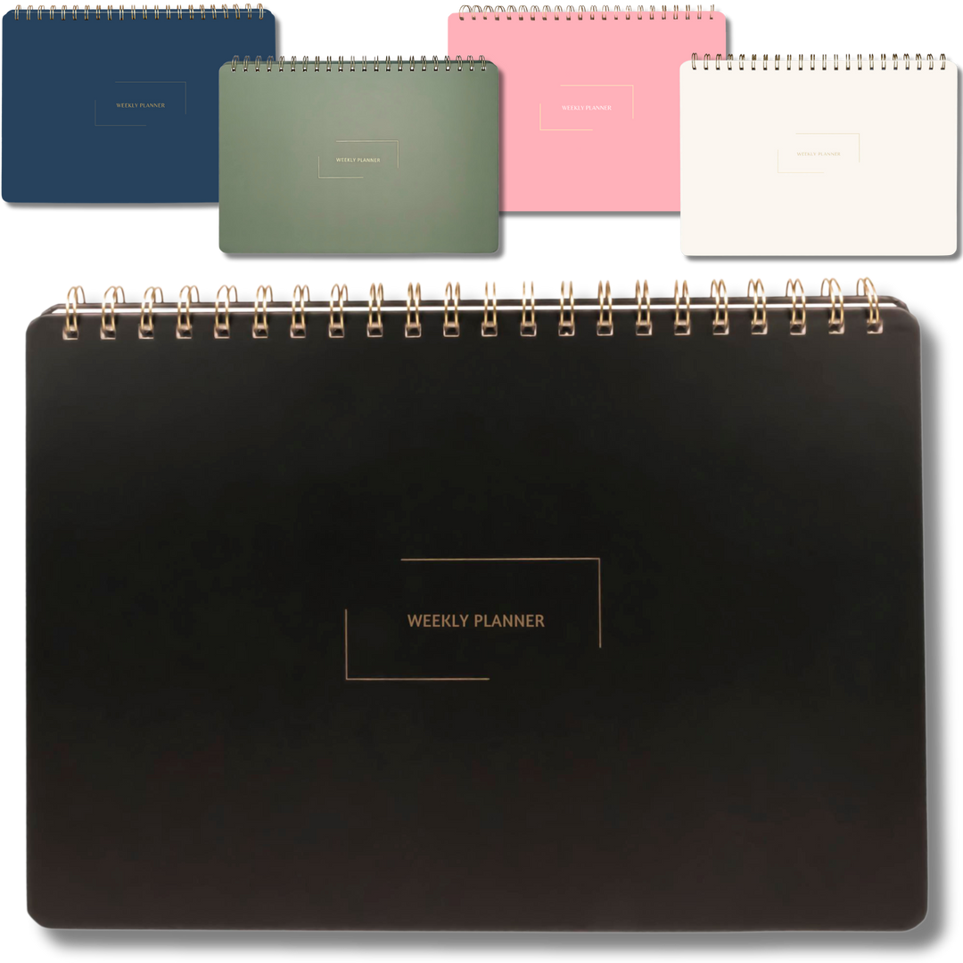 Undated Daily Planner and Weekly Planner | 8.25" x 11.75" | Multiple Colors & Layouts