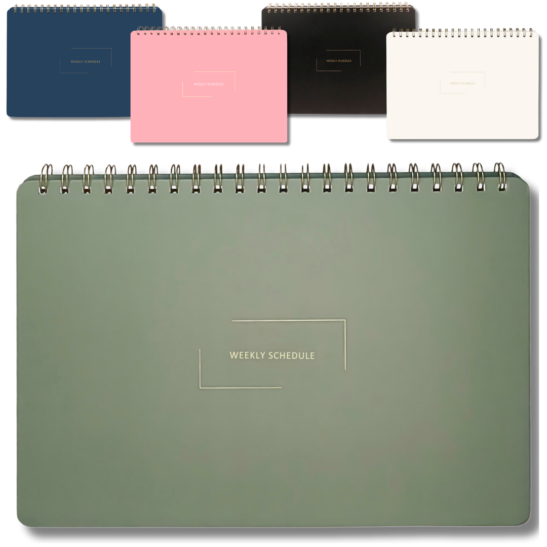 Undated Daily Planner and Weekly Planner | 8.25" x 11.75" | Multiple Colors & Layouts