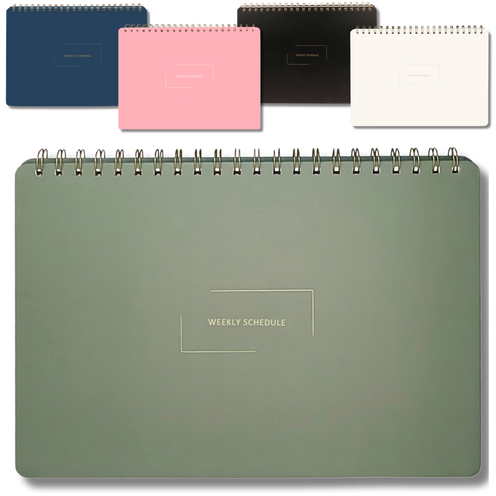 Undated Daily Planner and Weekly Planner | 8.25" x 11.75" | Multiple Colors & Layouts