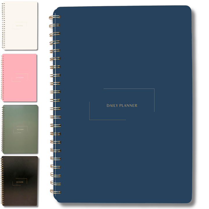 Undated Daily Planner and Weekly Planner | 8.25" x 11.75" | Multiple Colors & Layouts