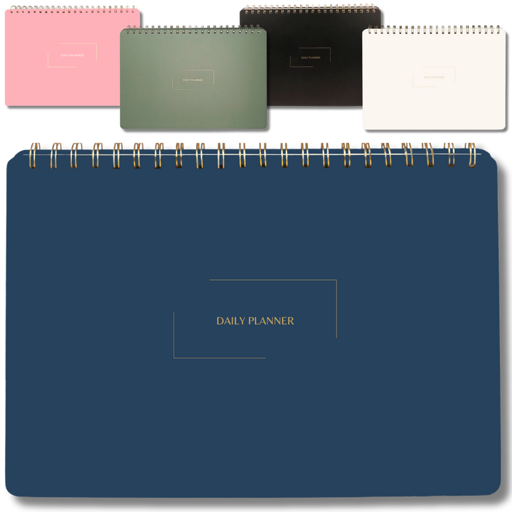 Undated Daily Planner and Weekly Planner | 8.25" x 11.75" | Multiple Colors & Layouts