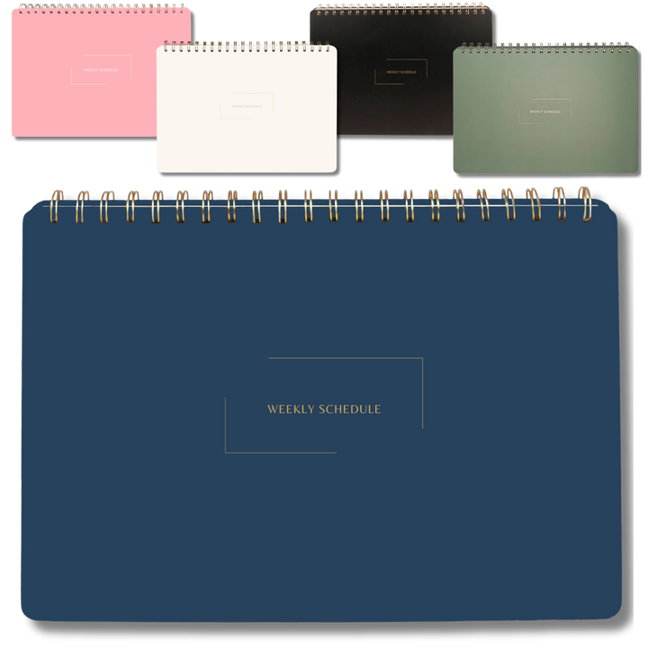 Undated Daily Planner and Weekly Planner | 8.25" x 11.75" | Multiple Colors & Layouts