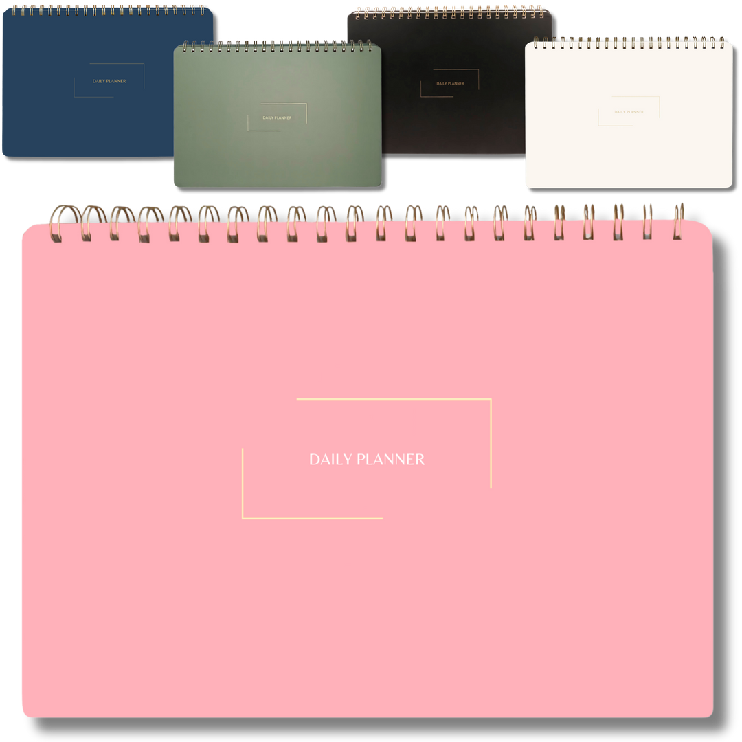 Undated Daily Planner and Weekly Planner | 8.25" x 11.75" | Multiple Colors & Layouts