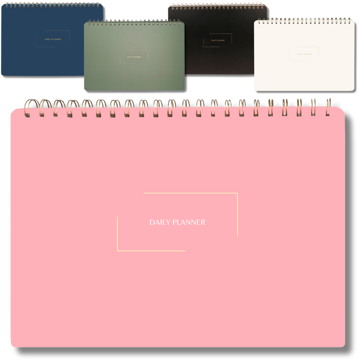 Undated Daily Planner and Weekly Planner | 8.25" x 11.75" | Multiple Colors & Layouts