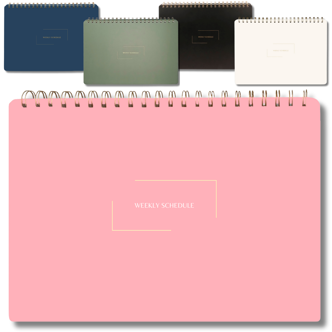 Undated Daily Planner and Weekly Planner | 8.25" x 11.75" | Multiple Colors & Layouts