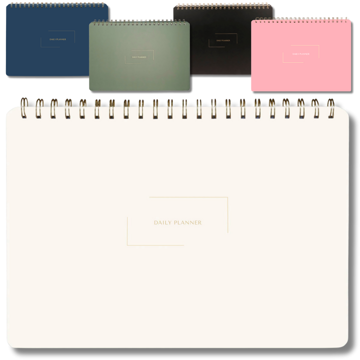 Undated Daily Planner and Weekly Planner | 8.25" x 11.75" | Multiple Colors & Layouts