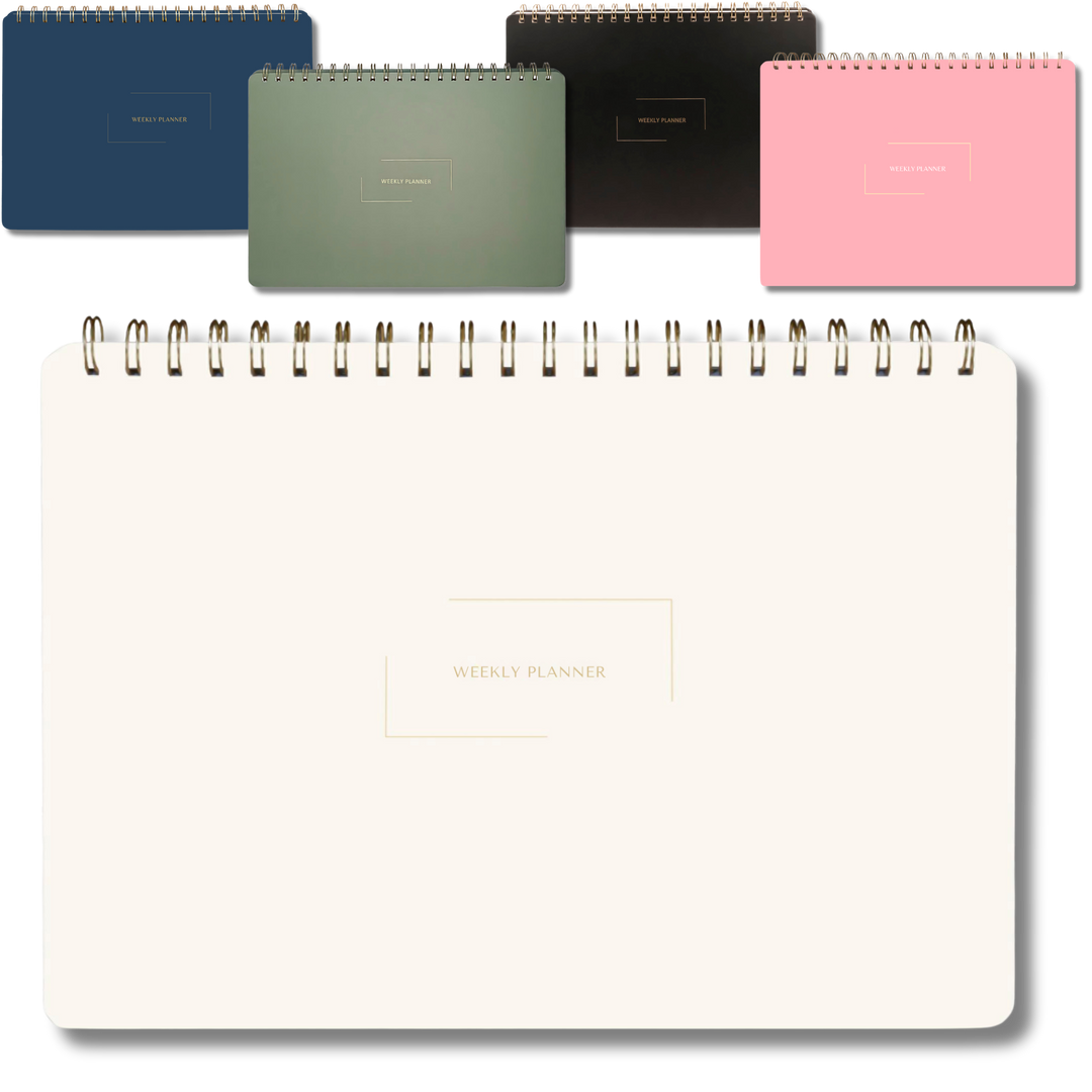 Undated Daily Planner and Weekly Planner | 8.25" x 11.75" | Multiple Colors & Layouts