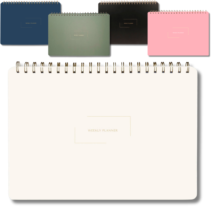 Undated Daily Planner and Weekly Planner | 8.25" x 11.75" | Multiple Colors & Layouts