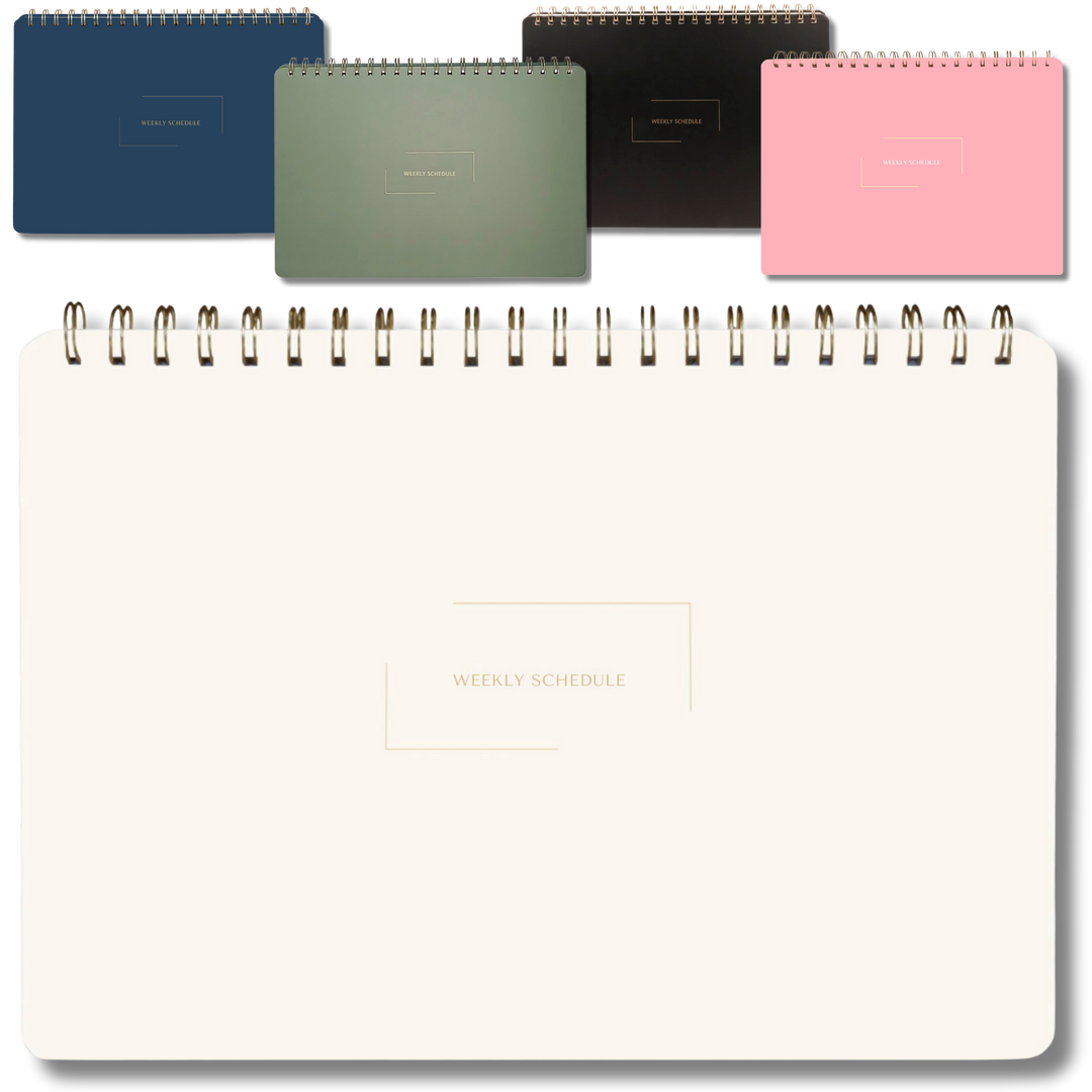 Undated Daily Planner and Weekly Planner | 8.25" x 11.75" | Multiple Colors & Layouts